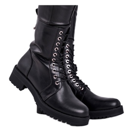 FRSS Schwarze warme Stiefel für Damen Support Me