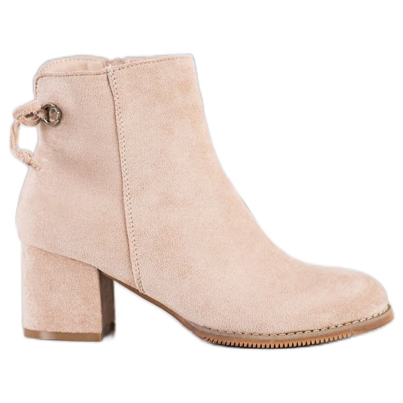 J. Star Stiefel mit Bindung beige