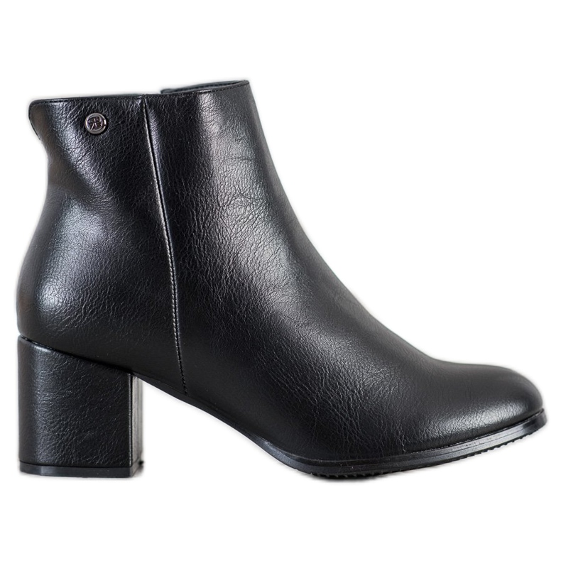 J. Star Warme Stiefel mit Öko-Leder schwarz