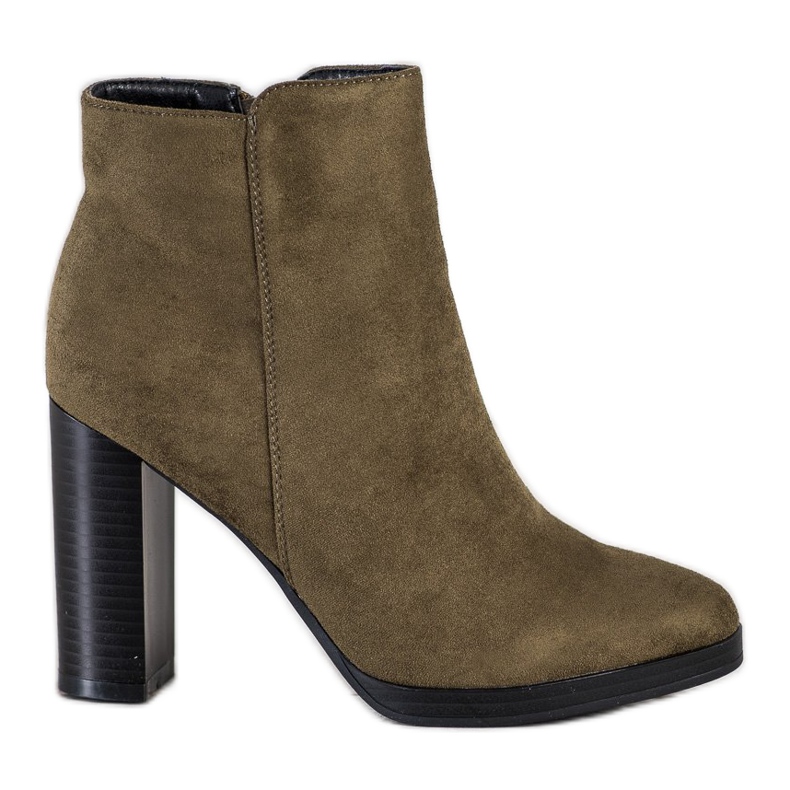 Super Me Modische Stiefel mit hohen Absätzen grün