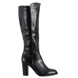 Seastar Öko-Lederstiefel schwarz