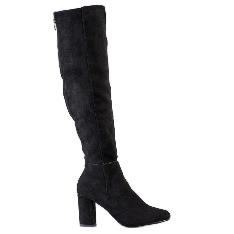 Goodin Schwarze Wildlederstiefel