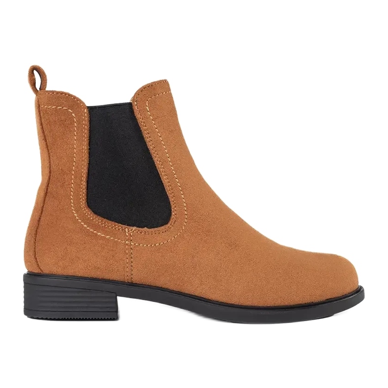 Stylische braune Chelsea-Stiefel