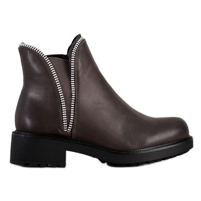 SHELOVET Stylische Chelsea-Boots grau