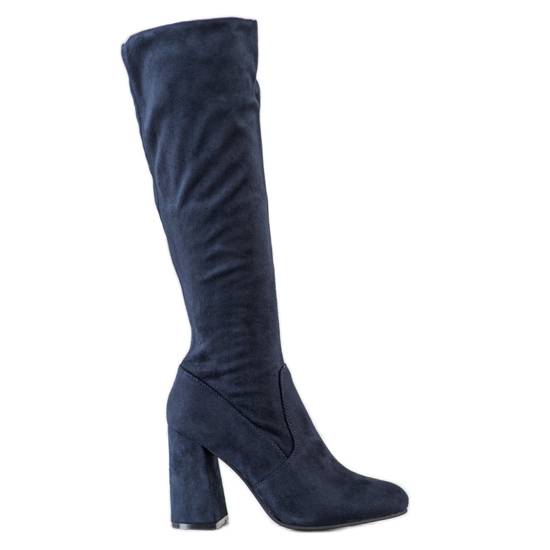 Sweet Shoes Stilvolle marineblaue Stiefel navy blau
