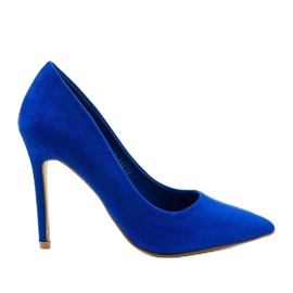 Blaue klassische Hyirnar Wildleder-Heels