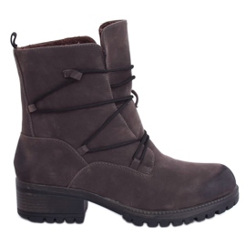 Graue Stiefel auf dem Protektor grau K1936104 Gris