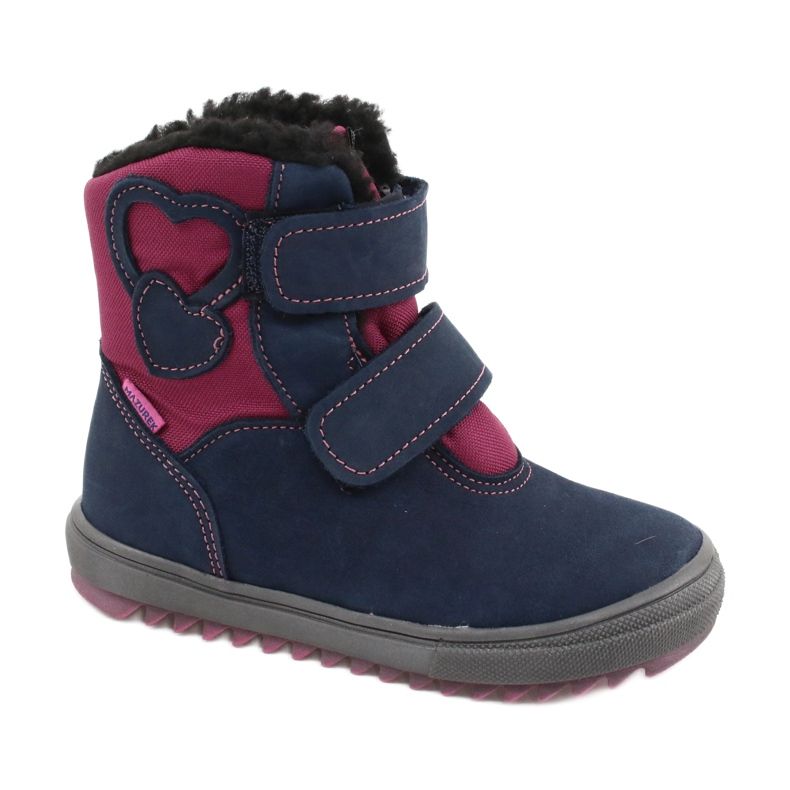Stiefel mit TE-POR Mazurek 1351 M Membran navy blau rosa