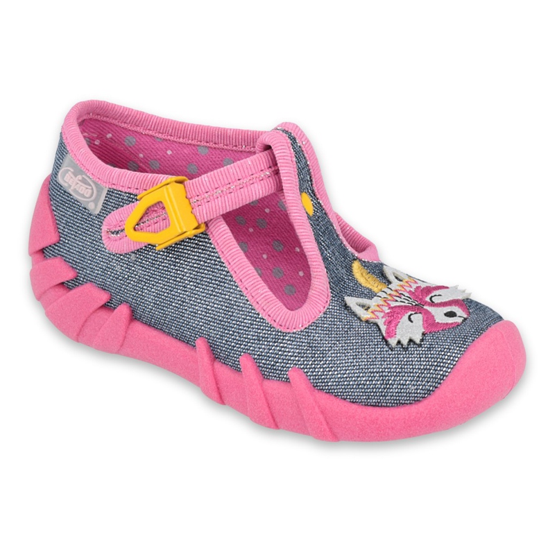 Befado Kinderschuhe 110P395 rosa grau