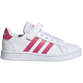 Adidas Grand Court C Kinderschuhe weiß-pink EG3811 rosa