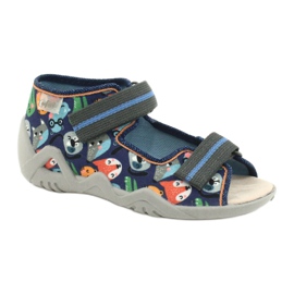 Befado gelbe Kinderschuhe 350P013 blau grau mehrfarbig