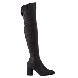 Sweet Shoes Stiefel mit breitem Schaft schwarz