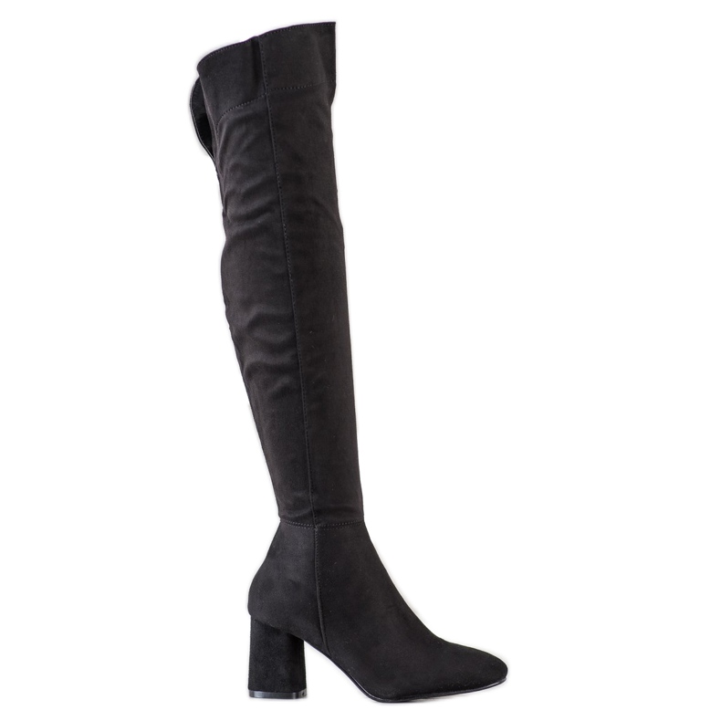 Sweet Shoes Stiefel mit breitem Schaft schwarz