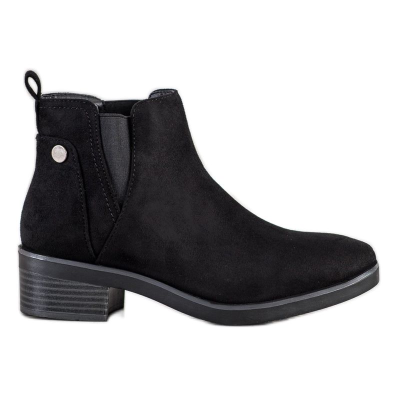 Clowse Lässige schwarze Chelsea-Stiefel