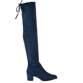 Overknee-Stiefel von Sergio Leone navy blau blau