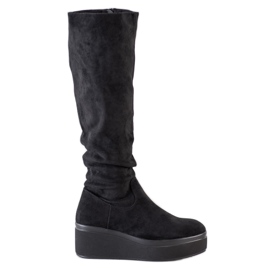 Stiefel auf der Plattform von Sergio Leone schwarz