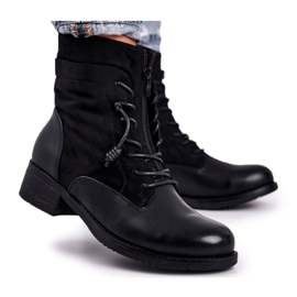 Black Bear Damen Arbeitsstiefel schwarz