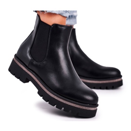 Schwarze Stiefel für Damen Jodhpur-Stiefel, schwarzes Stiletto