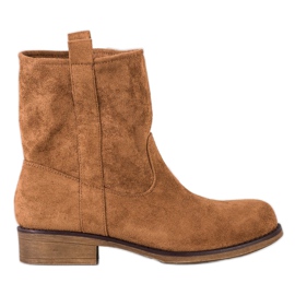 Seastar Stiefeletten aus Wildleder zum Hineinschlüpfen braun