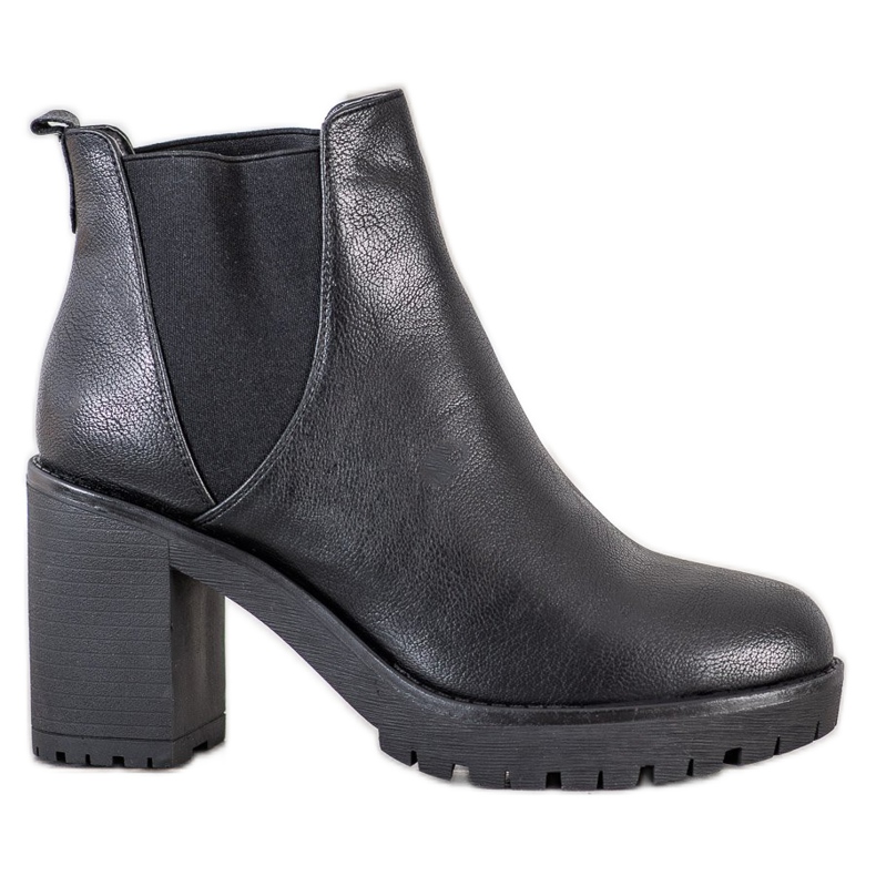 Flyfor Klassische Chelsea-Boots auf der Plattform schwarz