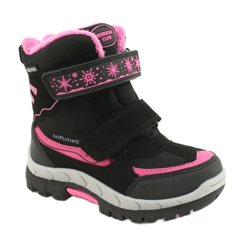 American Club Amerikanische wasserdichte Stiefel mit HL46/20 Membran schwarz rosa