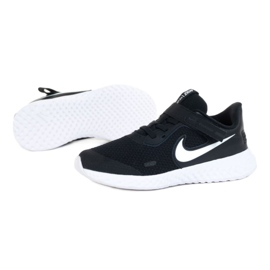 Nike Revolution 5 Flyease Psv Jr CQ4648-004 Schuh weiß schwarz