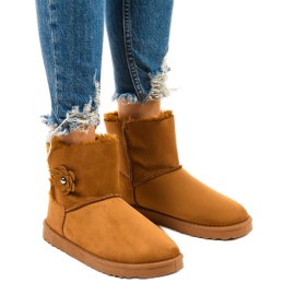 Braune isolierte Stiefel, Typ Emu Harelana