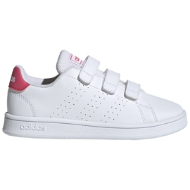Adidas Advantage C Kinderschuhe weiß und rosa EF0221