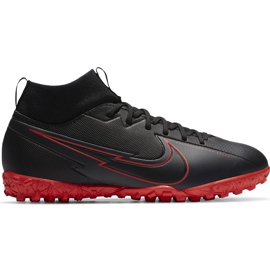 Nike Mercurial Superfly 7 Academy Tf Junior AT8143 060 Fußballschuh schwarz schwarz