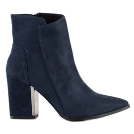 Corina Modische marineblaue Stiefel navy blau
