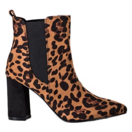 Corina Stiefel mit Leopardenmuster braun mehrfarbig