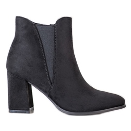 Lovery Wildlederstiefeletten mit Reißverschluss schwarz