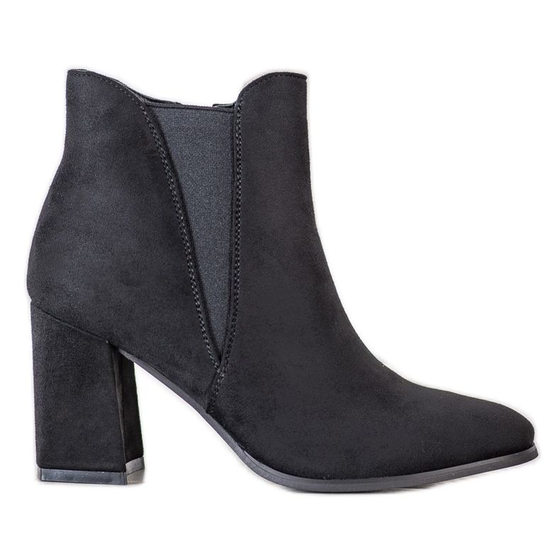 Lovery Wildlederstiefeletten mit Reißverschluss schwarz