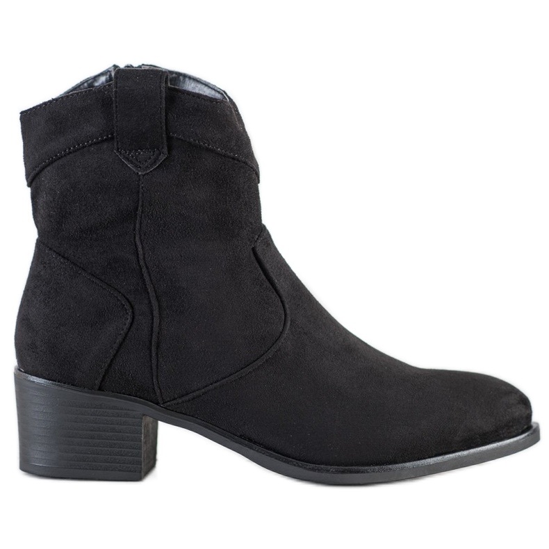 SHELOVET Schwarze Cowboystiefel