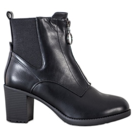 Gogo Warme Stiefel mit Reißverschluss schwarz