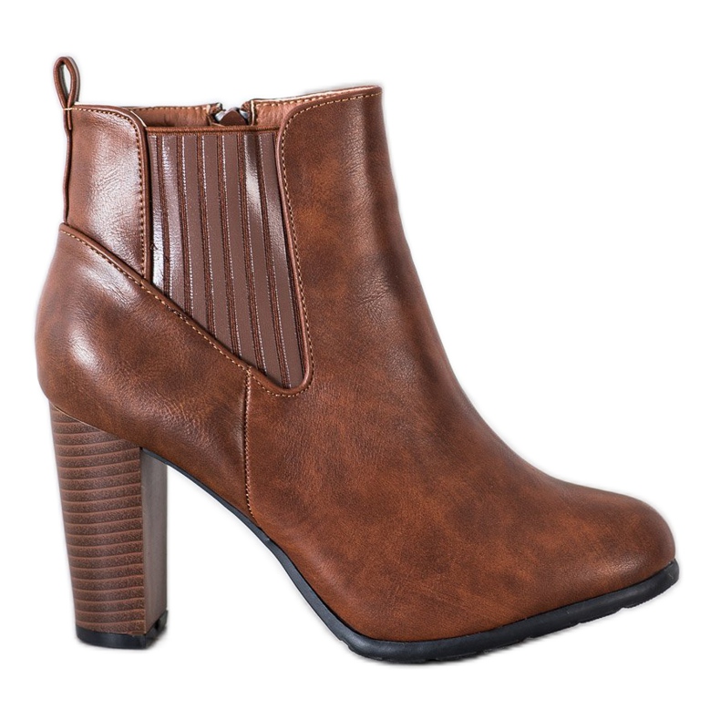 Abloom Bequeme Stiefel auf einer Säule braun