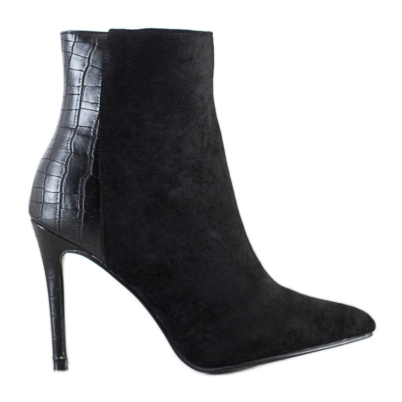 Small Swan Sexy High Heels mit Schlangenprint schwarz