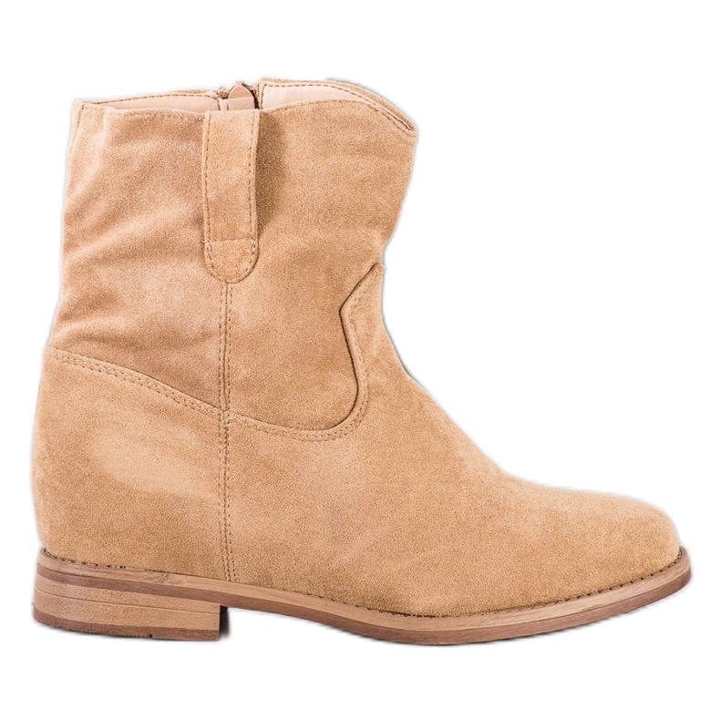 Seastar Warme Cowboystiefel am Keil beige