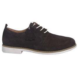 Schnürlederschuhe LJ12 Braun
