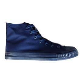 Hohe Sneakers N005 Marineblau navy blau