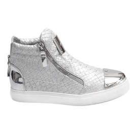 High-Top-Sneaker Q55 Silber