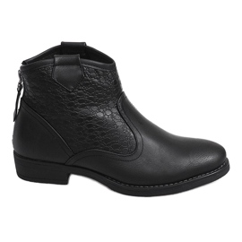 Halbschuhe Cowboystiefel 248-PA Schwarz