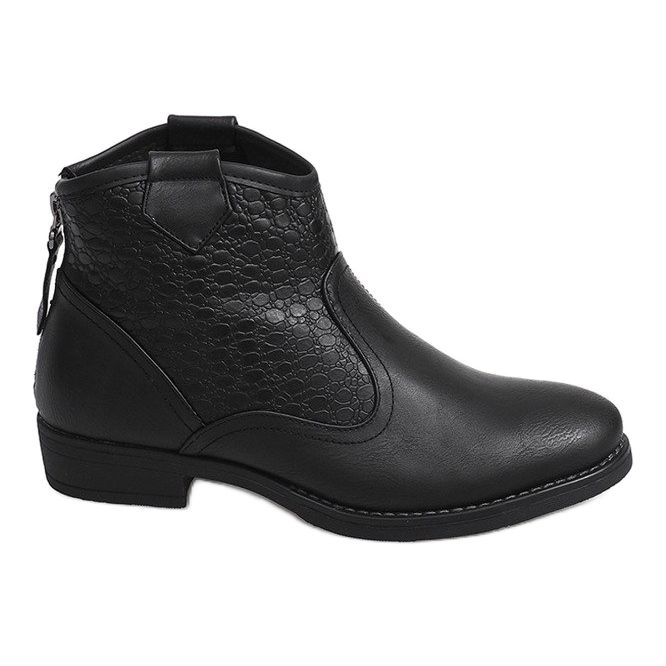 Halbschuhe Cowboystiefel 248-PA Schwarz