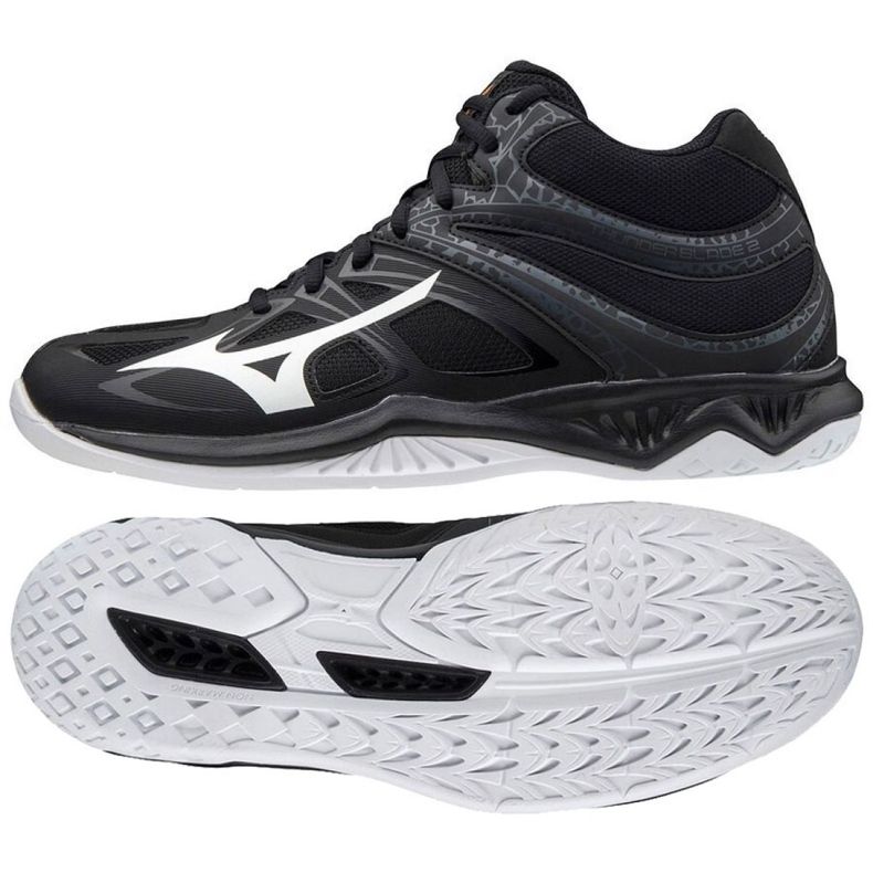 Schuhe Mizuno Thunder Blade 2 Mid M V1GA197550 mehrfarbig schwarz