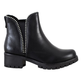 SDS Schwarze Chelsea-Stiefel