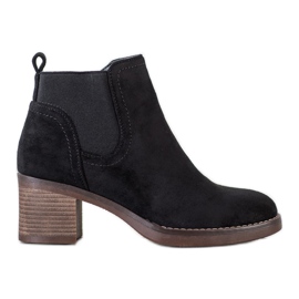 Seastar Stiefel mit hohen Absätzen aus Wildleder schwarz