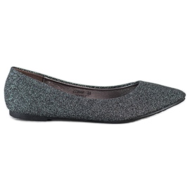 Seastar Glitzerballerinas silber- grau