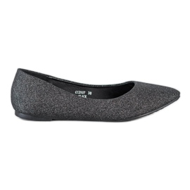 Seastar Glitzerballerinas schwarz silber-