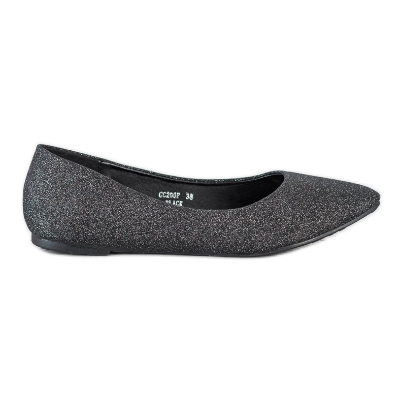 Seastar Glitzerballerinas schwarz silber-