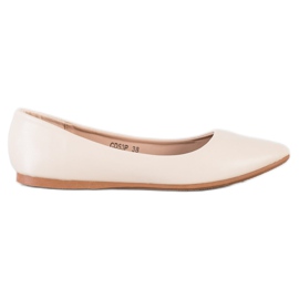 Seastar Beige Ballerinas aus Öko-Leder